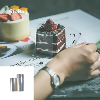 

StoBag 10cm Length 12.5 Wire Transparent Mousse Cake Packaging Rim Event & Party Birthday Cake Decorating Supplies Tools Wedding