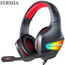 7.1 Stereo LED Gaming Headset For PS4 PS5 Gamer Headphone with Mic Noise Cancel Kid PC Computer Over Ear Laptop Tablet Helmet