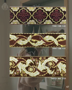 

NO20 8CM 25m 28Classic Court Luxury Vintga Wine Costume Curtain Laciness Lace Emb