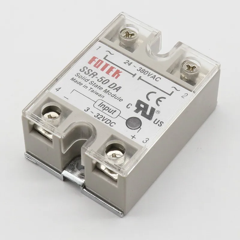 1 шт. SSR-50 DA SSR-50DA от производителя 50A SSR релейный вход 3-32VDC выход 24-380VAC хорошее