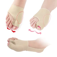 2 шт. Bunion корректор разделители ног исправление шишки на ноге выпрямитель для большого пальца ортопедический фиксатор педикюр носки для ног