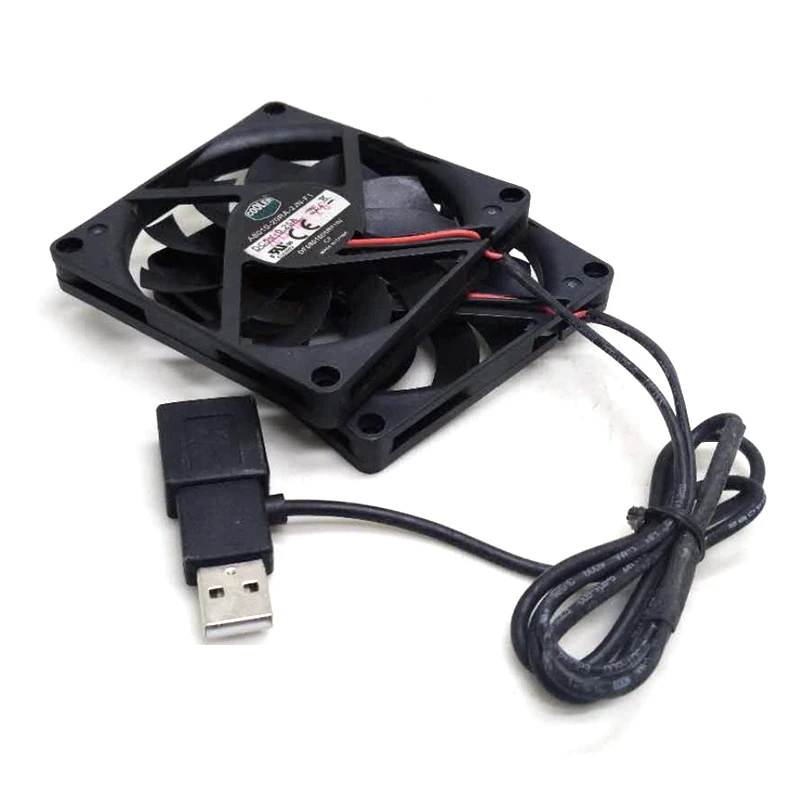2 шт./пара 5v тонкий вентилятор USB 80mm * 10mm DC5V A8010 20RA 2JN F1 5V 0.25A 8010 8CM ультратонкий тихий