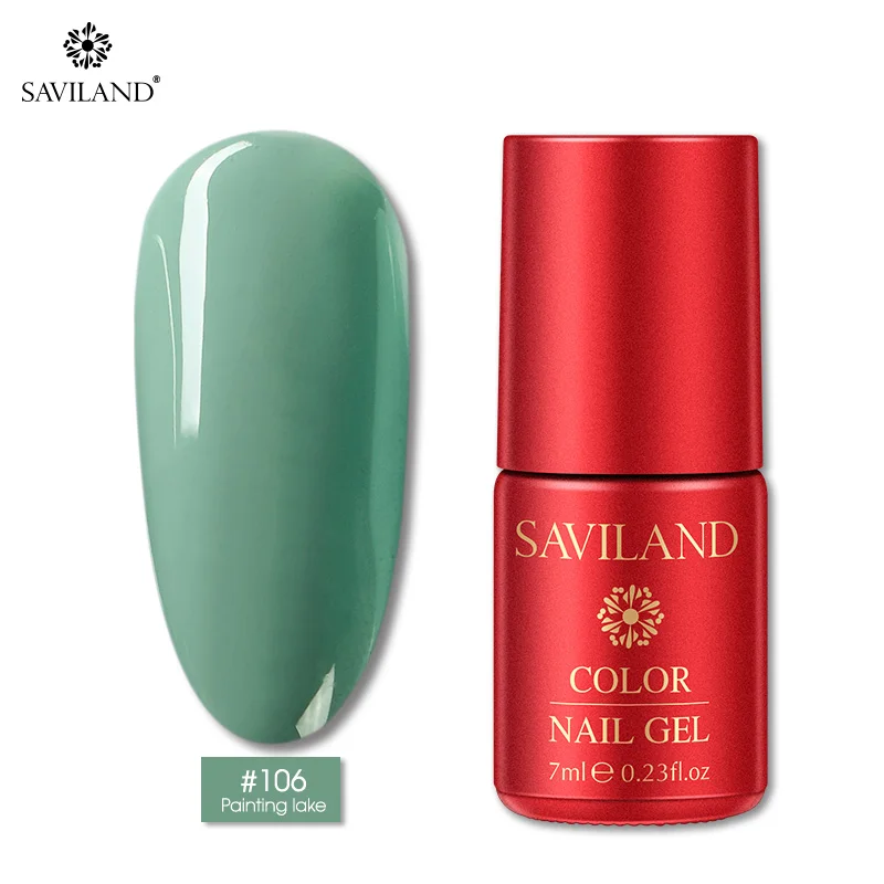 SAVILAND 126 Colors New Arrival Semi Permanent Top Coat UV LED Gel Varnish Soak Off Nail Art Gel Lacquer Gel Nail Polish - Цвет: PT106