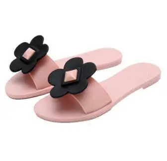 red designer flip flops