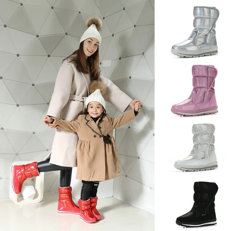 Dolakids/зимние ботинки для девочек; детская обувь с меховой подкладкой; теплые водонепроницаемые Нескользящие зимние ботинки; детская обувь; обувь для маленьких мальчиков