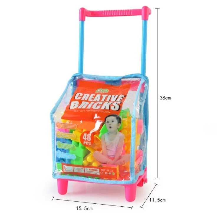 

Children Assembled Large Particles Plastic Building Blocks Baby Creative ENLIGHTEN Early Childhood Educational DIY Toy