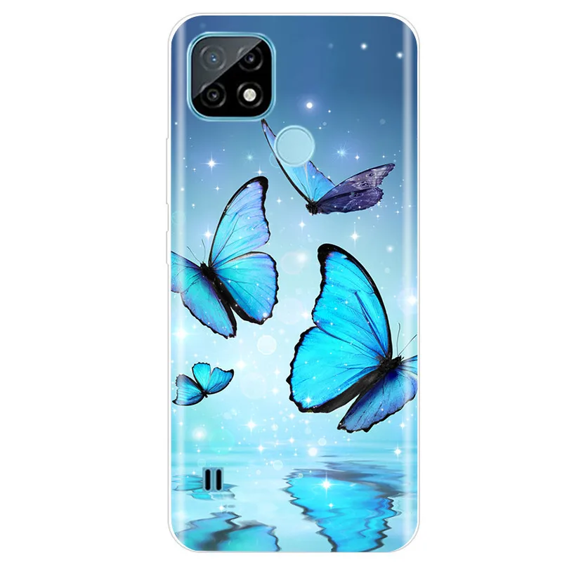 For Realme C21 Case Soft Tpu Silicone Case For OPPO RealmeC21 C 21 Phone Cover Fundas RMX3201 Bumper Case For Realme C21 Cover pouch phone