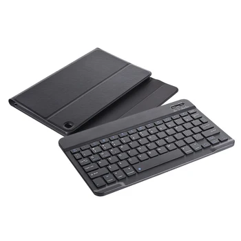 

Black PU Leather Cover Case + Wireless Keyboard for Samsung Galaxy Tab A 10.1'
