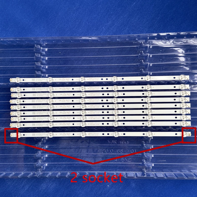 9 шт./компл. Новый Светодиодные ленты Замена K490WD7 A2 4708 K490WD A2213K01 49PUF6031/T3|Светодиодные