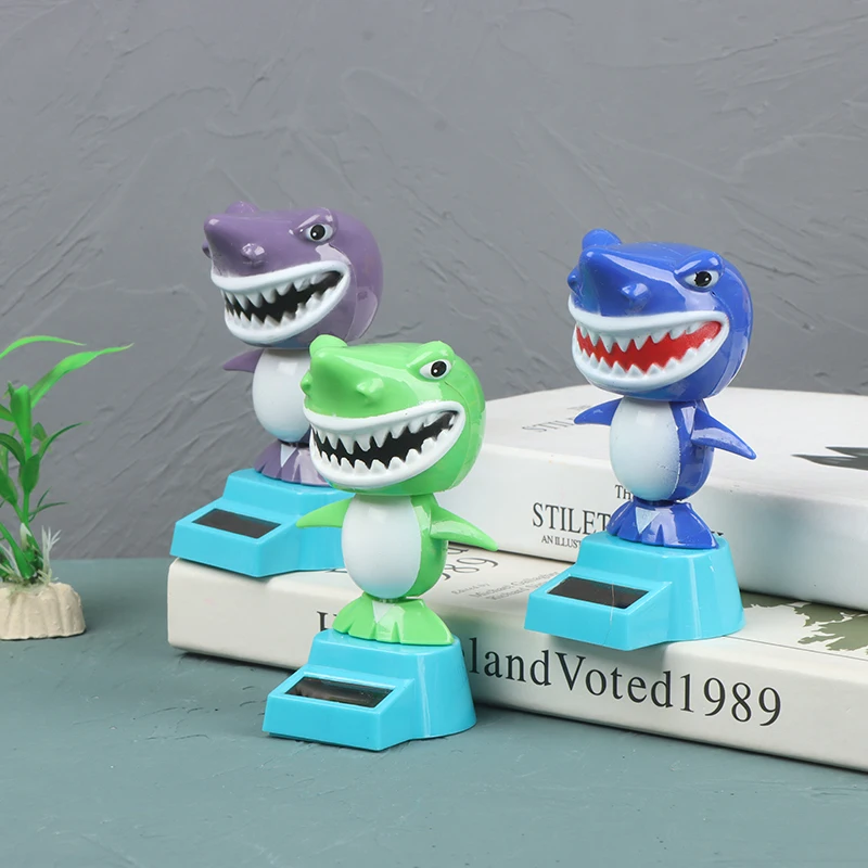1PC Creative Solar Powered Cute Shark Shaking Head Car Ornament Solar Toys Classic Swing Doll Auto Dashboard Accessories Toys 4 1PC Creative Solar Powered Cute Shark Shaking Head Car Ornament Solar Toys Classic Swing Doll Auto Dashboard Accessories Toys 4