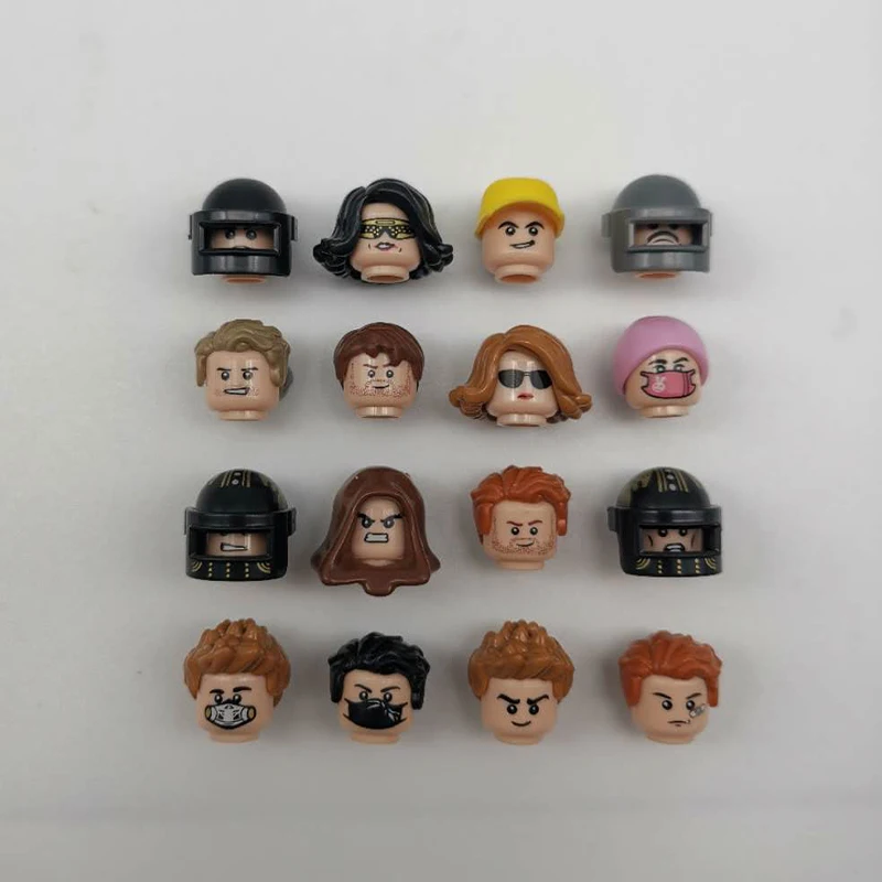 

1 set Chicken dinner 12pcs Helmet Hat Mini figures Clothing Weapons Winner Winner Bricks Toy for Children Accessories