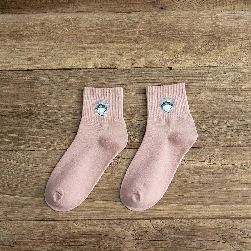Креативные забавные носки из хлопка с разными милыми животными; женские носки; дизайн; милые носки с героями мультфильмов в стиле Харадзюку; Sokken