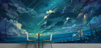 

[Self-Adhesive] 3D Your Name 989 Japan Anime Wall Paper mural Wall Print Decal Wall Murals Belly