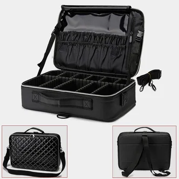 

2020 New Professional Toiletry Bag Cosmetic Bag Organizer Women Travel Make Up Cases Big Capacity Cosmetics Suitcases For Makeup