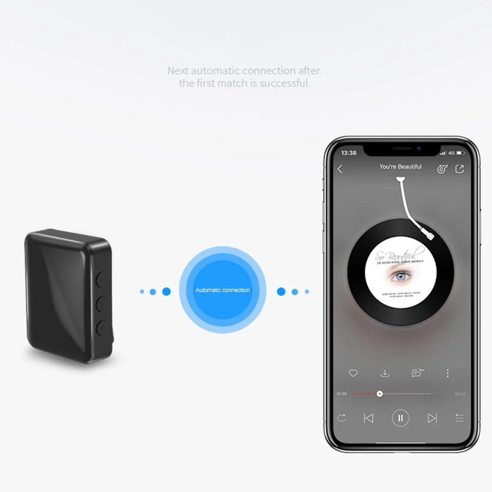 Портативный 2 в 1 беспроводной Bluetooth 4,2 передатчик приемник аудио музыкальный адаптер