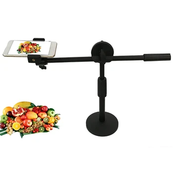 

Adjustable Desktop Phone Bracket Stand+ Boom Arm for Desktop Photo/Video Overhead Multi-Angle Support Frame