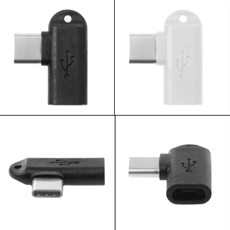 

1Pc 90 Degree Type C Male To Micro USB Female Data Sync Charge Converter Adapter LX9A