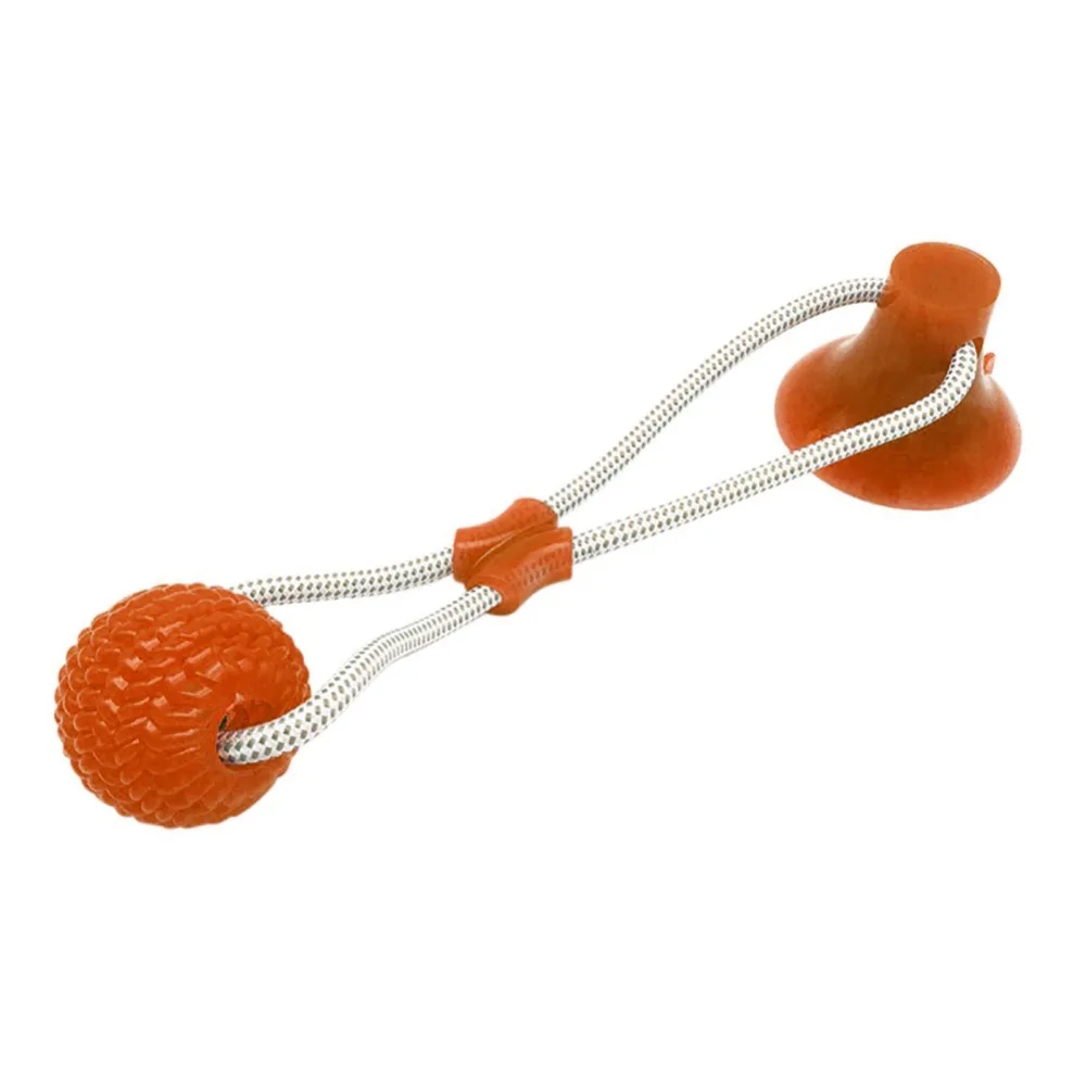Игрушки для домашних собак с присоской самоиграющий резиновый мяч Интерактивная молярная игрушка для жевания зубов принадлежности для чистки зубов Juguete Perro