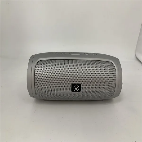 SILVER Bluetooth колонки Беспроводной Открытый USB/TF/FM радио/AUX Стерео Бас громкоговоритель - Цвет: SILVER