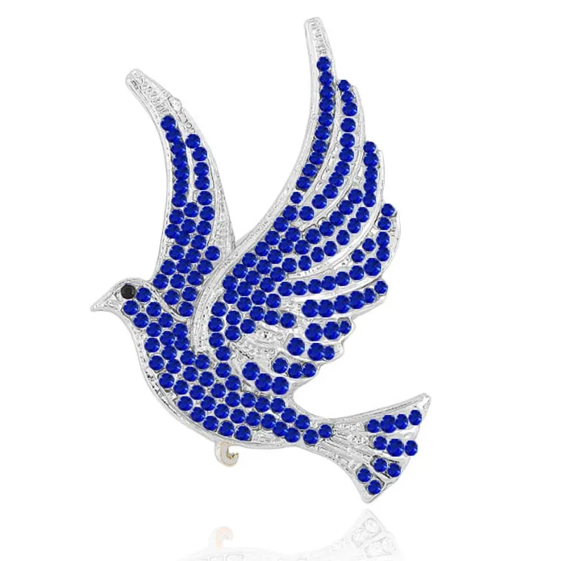 Topvesko пользовательские греческие буквы ZOB ZPB zeta Phi Beta знак голубь мира голубь Голубь жемчуг брошь с кристаллами ювелирные изделия - Окраска металла: small size 04
