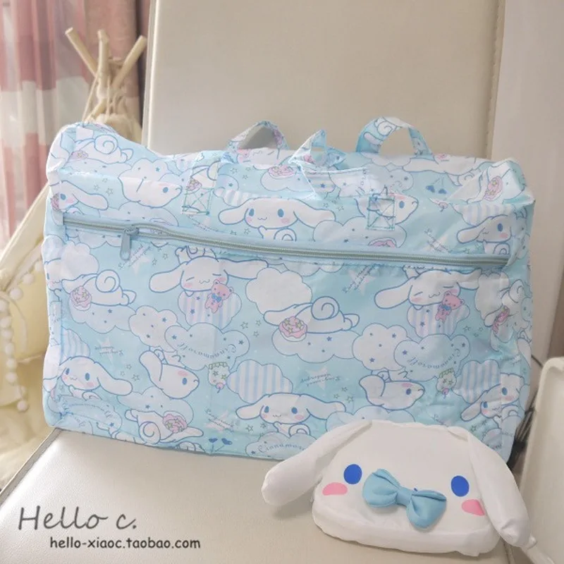 Мультяшная Женская дорожная сумка hello kitty, пудинг, собака, Anpanman, переносная Складная багажная сумка, дорожные сумки, сумка на колесиках, дорожная сумка