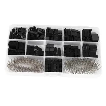 

620pcs 2.54mm Dupont Cable Jumper Wire Pin Header Housing Connector Kit