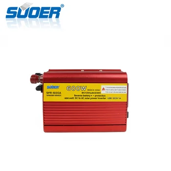 

Suoer【 modified Sine Wave Inverter 】 Pure Sine Wave Solar DC AC 12V 220V 600W Off Grid Inverter (SFR-600A）