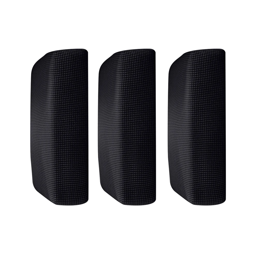 3 шт. Black_Size S эластичный диван футон сиденье подушки Чехлы для дивана Slipcover протектор Замена сплошной цвет