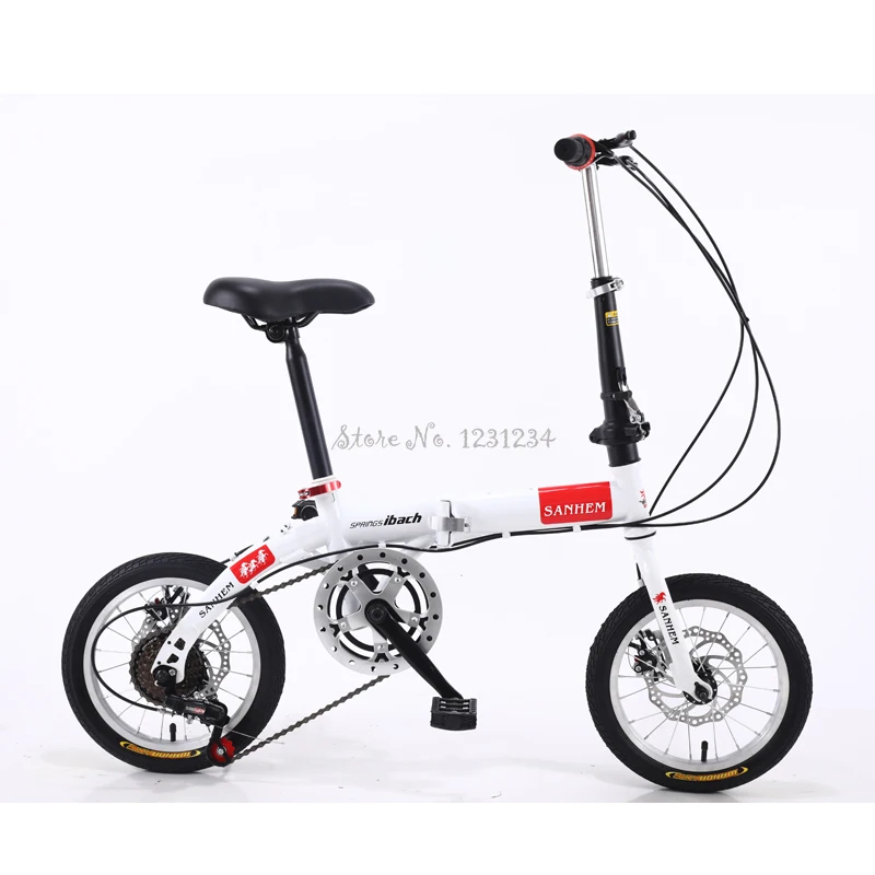 14-inch Foldable Ultra-lightweight Kids Bike Children Variable Speed Dual Brake Folding Bicycle for Student 14-inch Foldable Ultra-lightweight Kids Bike Children Variable Speed Dual Brake Folding Bicycle for Student