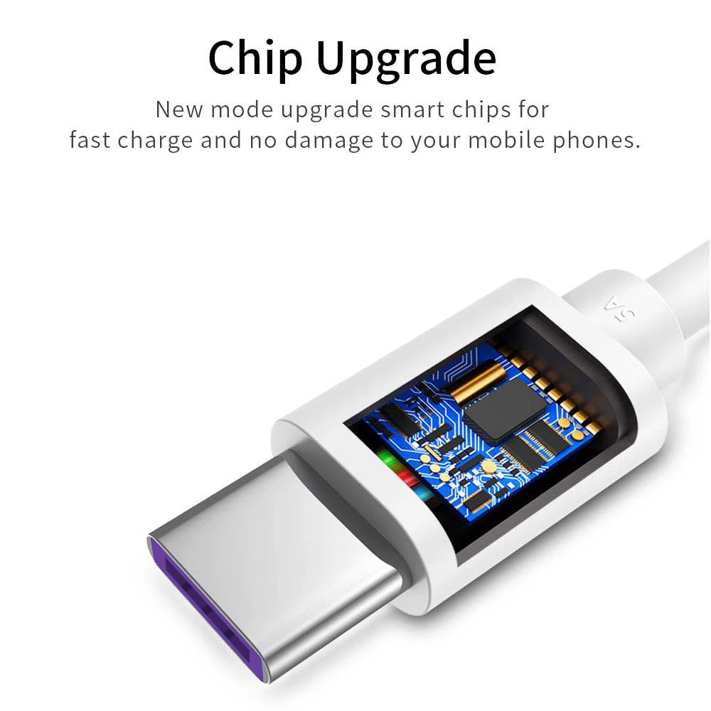 AFY 5A USB Type C Cable for Huawei mate 20 pro Mate 10 P20 Pro Honor 9 Type-C Supercharge Sync Transfer USB C Fast Charger Wire