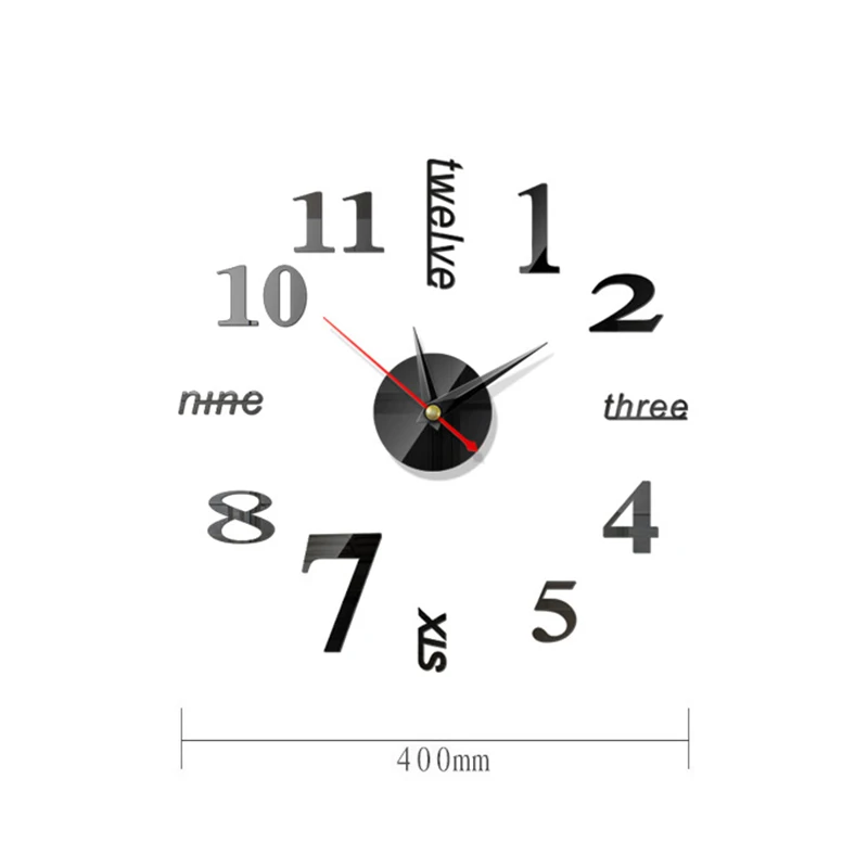 Современные настенные часы 3D DIY акриловые зеркальные наклейки гостиная кварцевые иглы Европа horloge