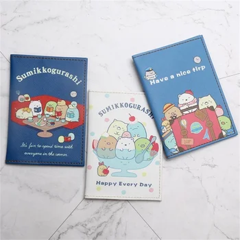 

Japan Cartoon PU Leather Business Passport Cover with Card Bag Passport Holder Case 14.5*10cm