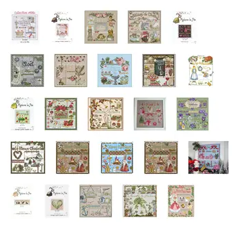 

Lafite Series 5 patterns Counted Cross Stitch DIY Cross Stitch Kits Embroidery Needlework Sets