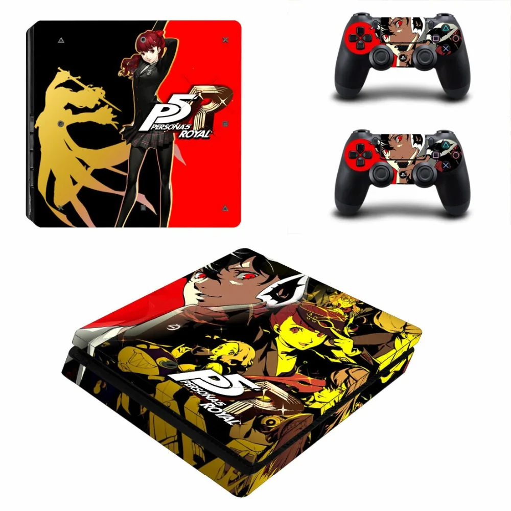 Persona 5 Royal PS4 Slim Skin Sticker Decal For PlayStation 4 Console & Controller PS4 Slim Skin Sticker Vinyl