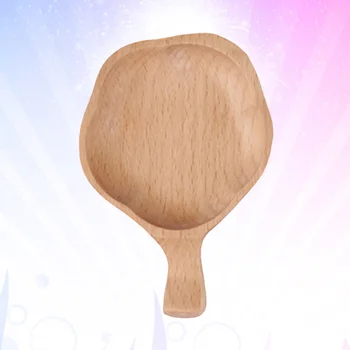 

2pcs Dipping Plates Solid Wood Relish Plate Small Cherry Blossom Sauce Dish Dip Dish for Home School Hotel Restaurant
