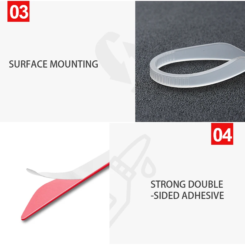 Car Door Guard Edge Protector Anti-collision Strip Auto Rearview Mirror Protection Sticker Front Rear Bumper Rubber White Black