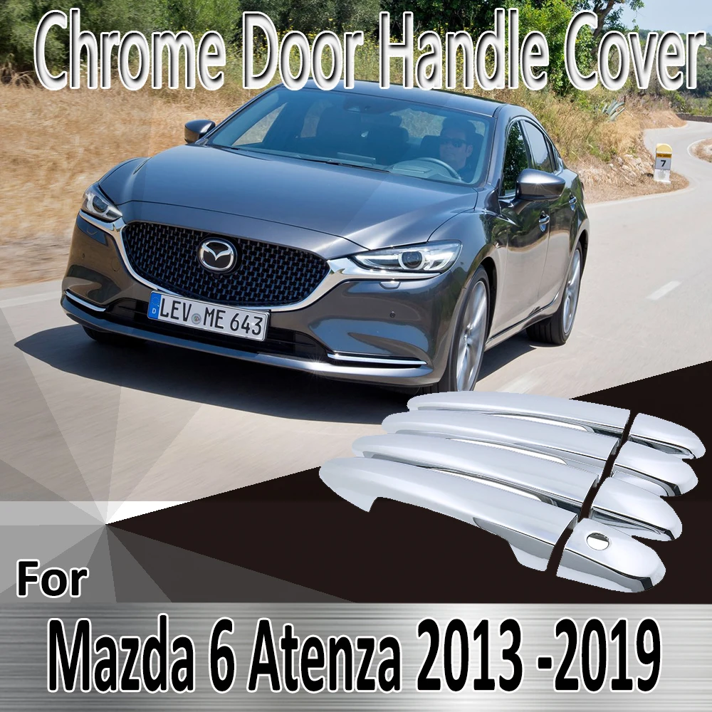 Декоративные Хромированные наклейки для Mazda 6 Atenza GJ GL 2013 ~ 2019 2014 2015|Наклейки на