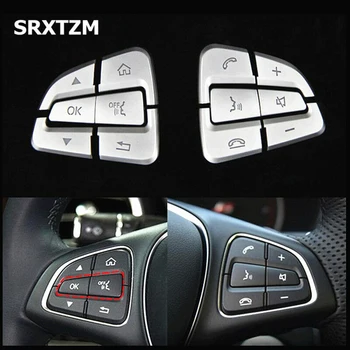 

Decor Car Steering Wheel Button Covers For Mercedes Benz C Class 2015-2018