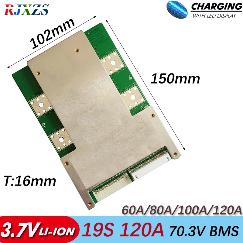 

BMS 19S 120A/100A/80A New Li-ion 79.8V Large High Current 70.3v Lithium Ion PCM for Electric Vehicles