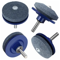 Garden Tools Rotary Garden Lawn Mower Parts 2PCS Universal Lawnmower Blade Sharpening Drill Faster Blade Sharpener Grinding