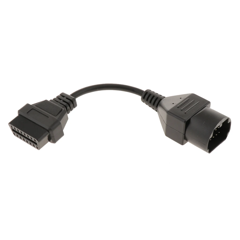 Round 17-pin Male To 16-pin OBD2 Diagnostic Adapter For Mazda