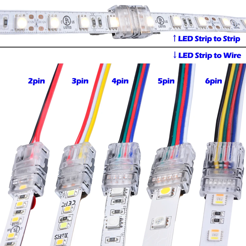 C/âble de Connexion S/éparateur Trendyest Femelle-Femelle pour Connecter une Bande de LED 3528//5050 RVB 1 to 3