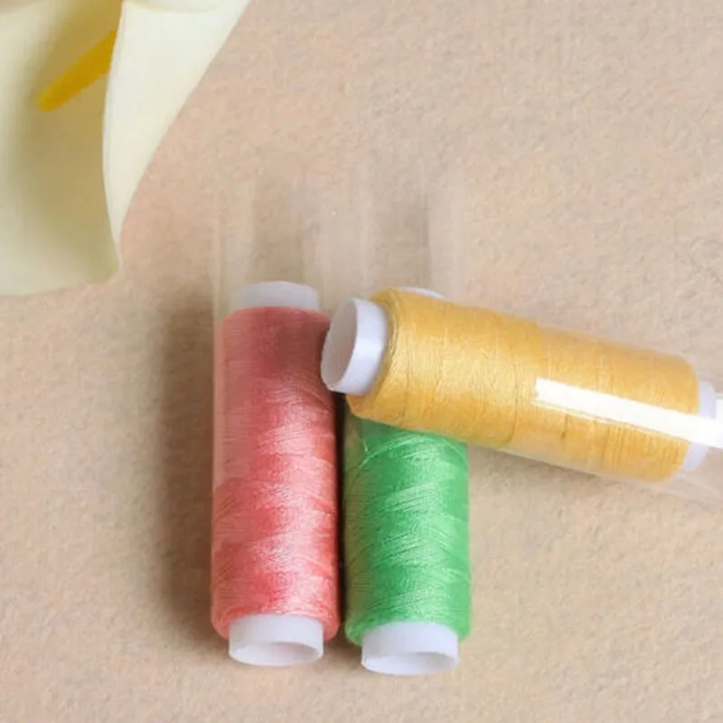 Домашняя вышивальная линия 39 смешанный чистый полиэфир цвета ручной работы швейная нить для машины ручная 200 ярдов каждая шпуля