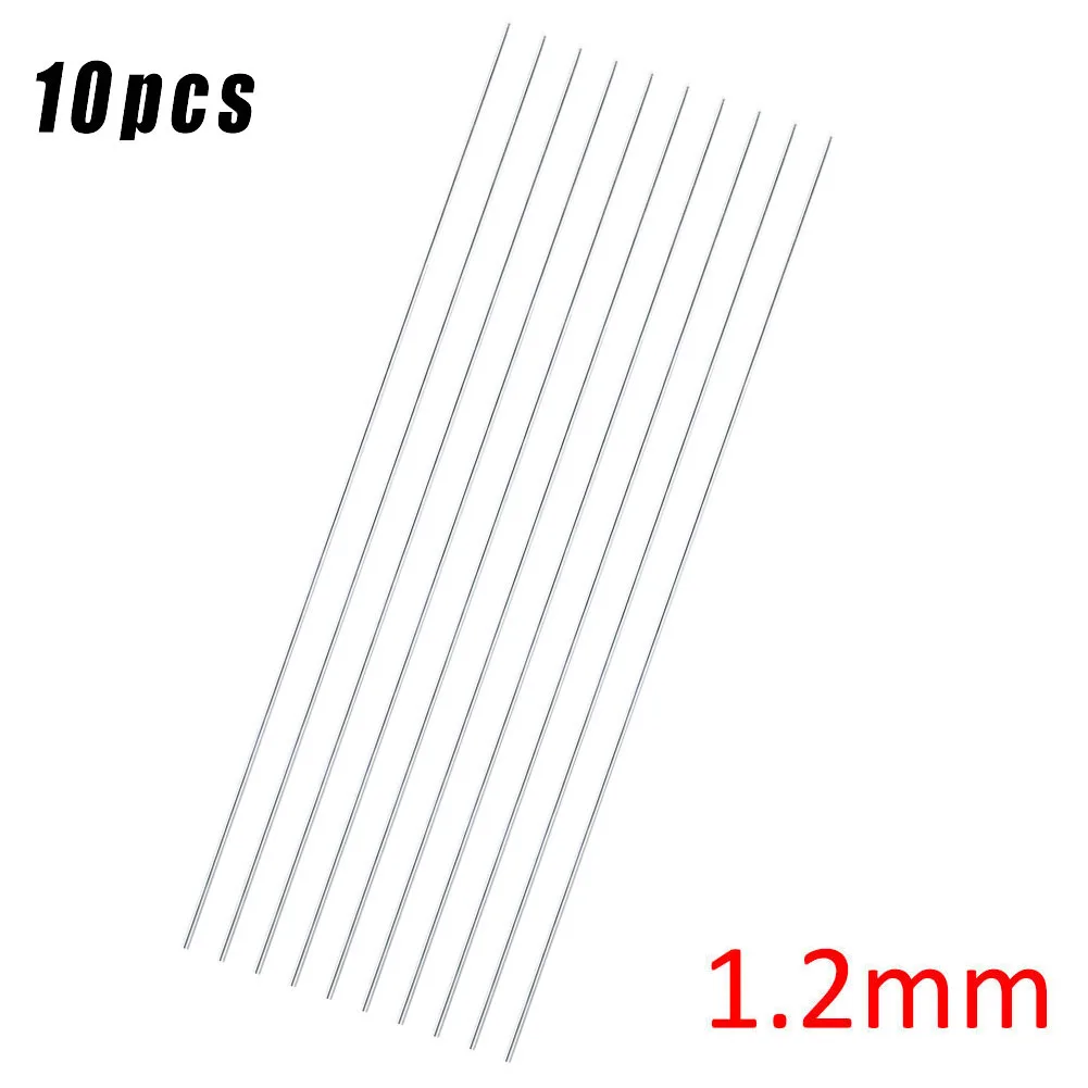 10pcs 1.2mm 1.6mm 2.4mm 316L Stainless Steel TIG Welding Rods 330mm Long 