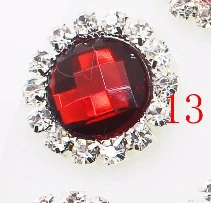 13 YWXINXI Лидер продаж 10 шт./лот 18 мм Diy Стразы Аксессуары для ювелирных изделий ручной работы новые модные блестящие Кабошон Установка поставки - Цвет: 13
