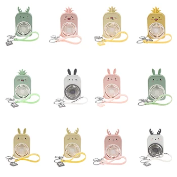 

2020 Cartoon Pattern Pocket Fans Usb Charge Mini- Hold Fans Student Outdoors Bring Portable Fan ABS Mini Air Cooler Ventilador