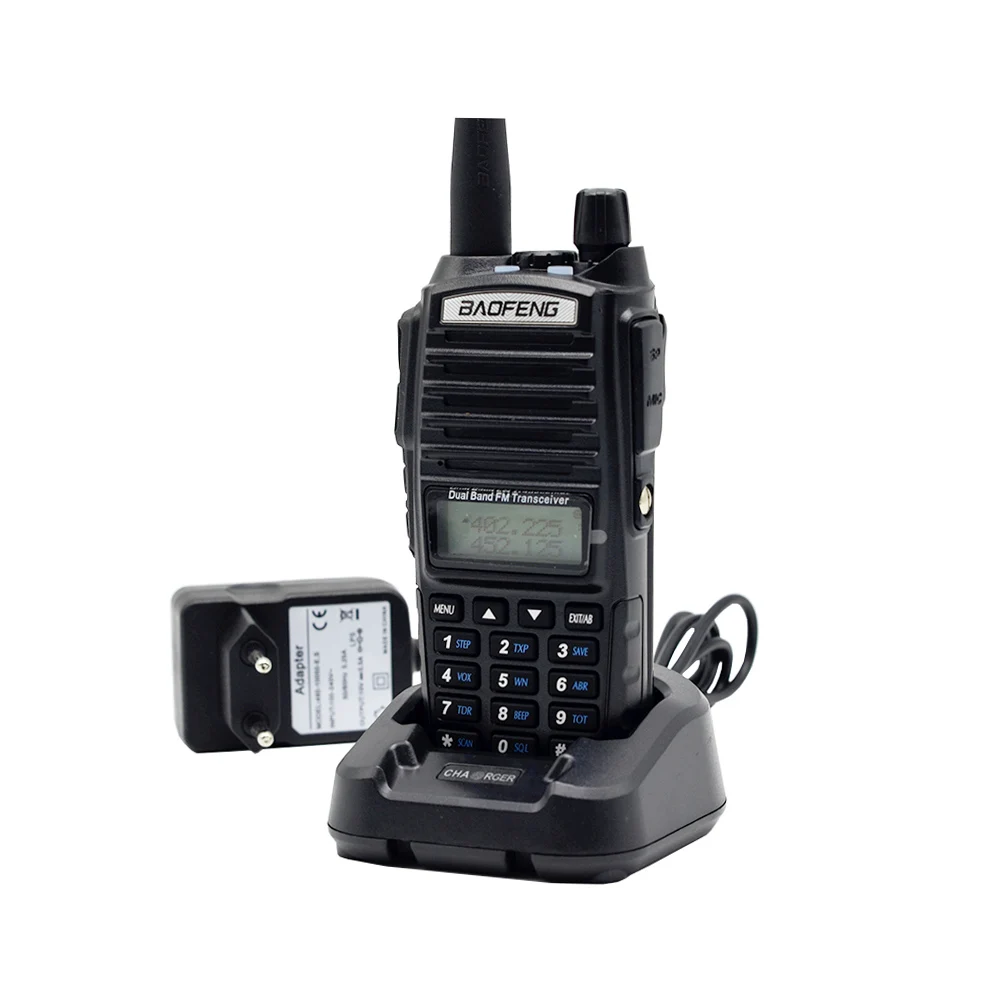 10 шт. Baofeng UV-82 рация Двухдиапазонная VHF UHF 136-174 400-520MHz радиостанция двухсторонняя радиоприемопередатчик