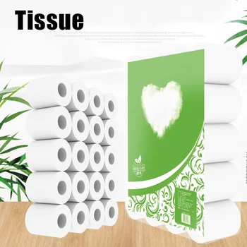 

1/2/3/4/5/6 Rolls Toilet Paper Tissue 4 Layer Household Soft Skin-Friendly for Home Bathroom hh88