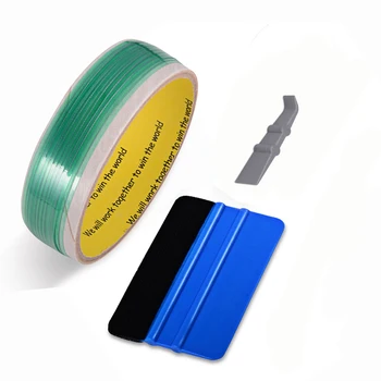 

FOSHIO Vinyl Car Wrapping Tool Kit 5m Knifeless Tape Design Line Sticker install Tool Auto Accessories Vinyl Wrap stick squeegee