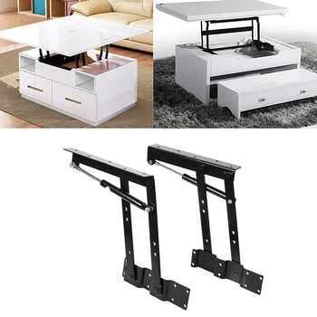 

Brand New 2pcs Practical Lift Up Coffee Table Mechanism Hard Ware Top Lifting Frame Furniture Load Large Capacity About 50kg